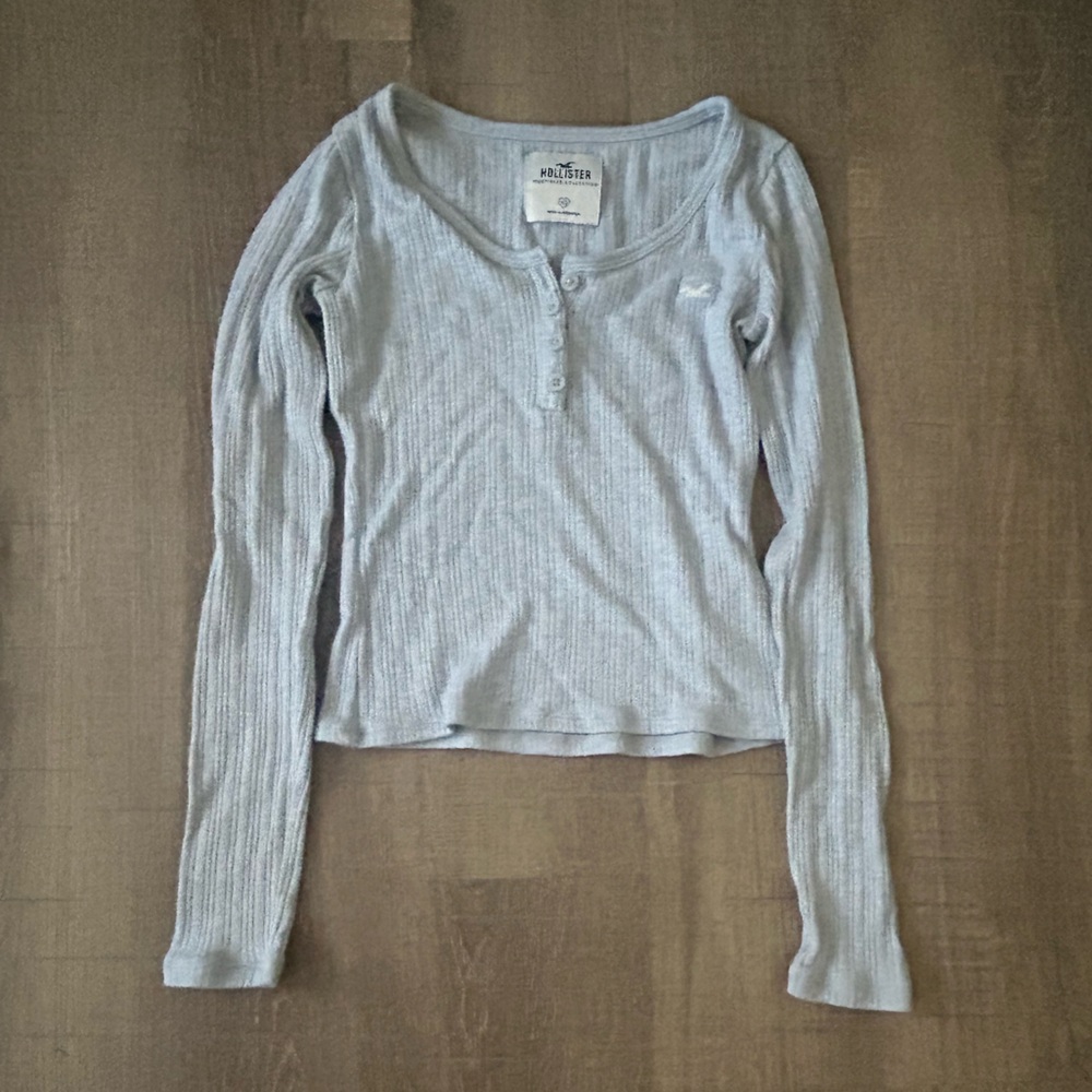 Light Blue Hollister Long Sleeve